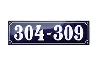 House Numbers placas esmaltadas
