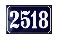 House Numbers placas esmaltadas