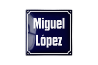 Name Plates placas esmaltadas