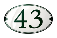 House Numbers placas esmaltadas