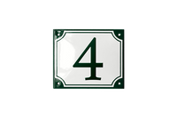 House Numbers placas esmaltadas