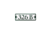 House Numbers placas esmaltadas