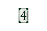 House Numbers placas esmaltadas