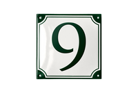 House Numbers placas esmaltadas