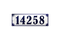 House Numbers placas esmaltadas